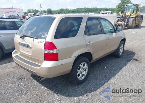 2002 Acura Mdx z USA, uszkodzony, nr VIN 2HNYD18892H535151